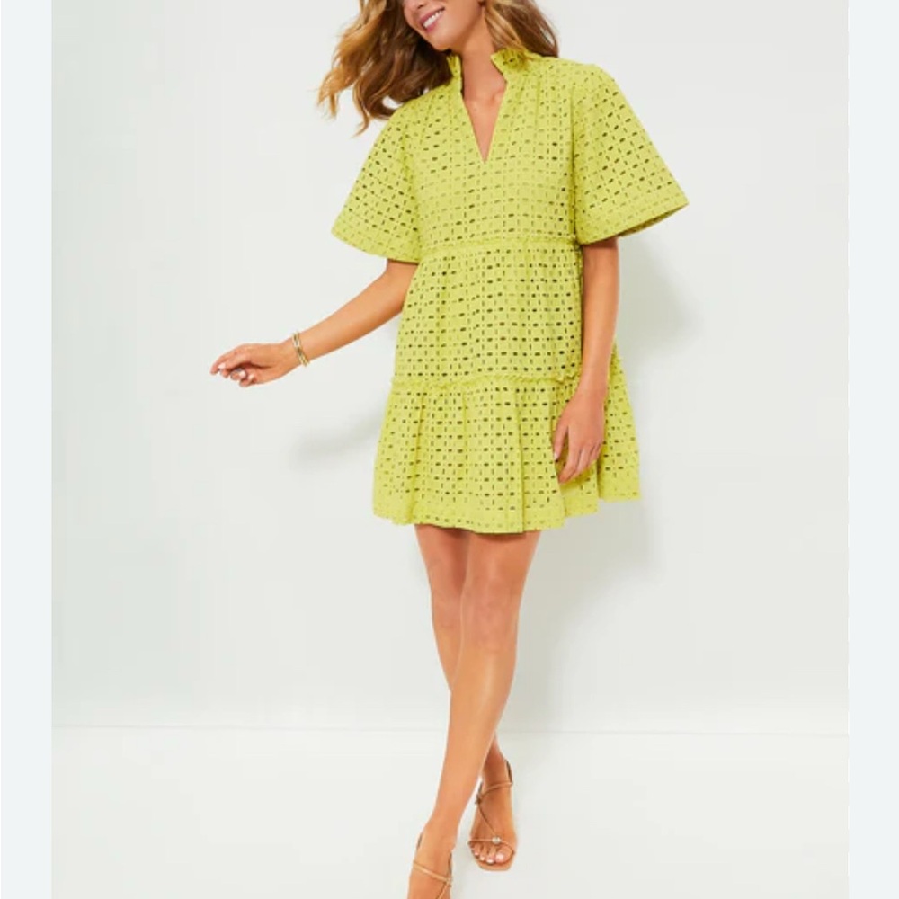 Tuckernuck Lemongrass Eyelet Crawford Dress